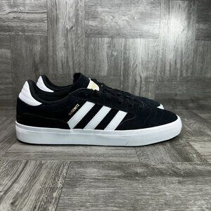 Adidas Busenitz Vulc II Men's size 11 Black White Suede Casual Shoes EF8472